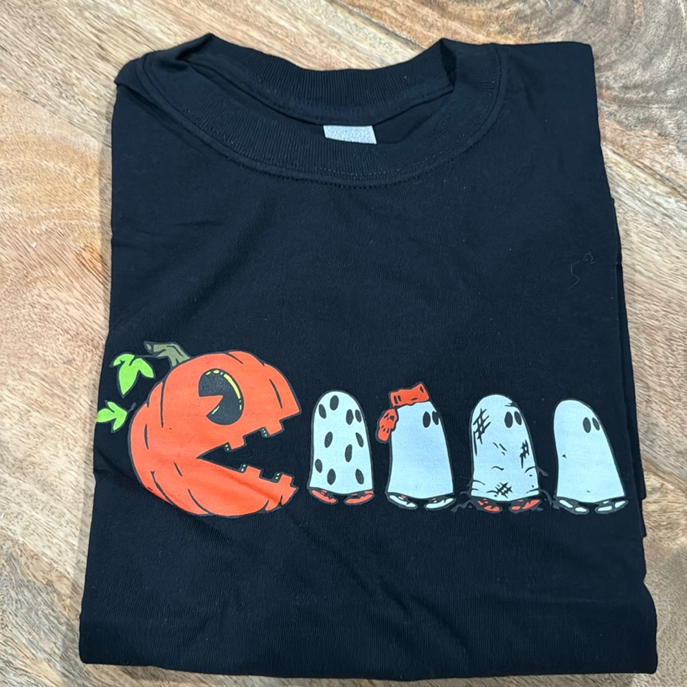 Pumpkin & Ghosts Tee – Halloween Graphic Shirt